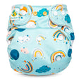 Doodush Überhose V2.0 mit Laschen im Design Rainbow Sky, Größe One Size