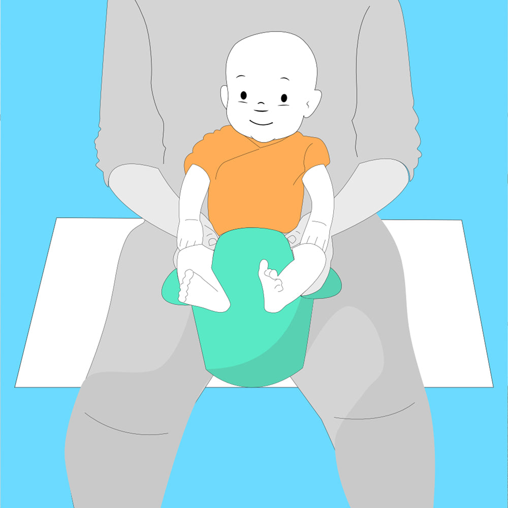 Easypisi - Windelfrei Töpfchen mit Spritzschutz - aus Recycling-Material - 4 Farben