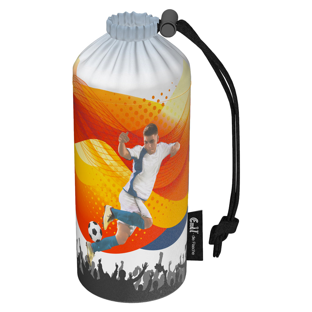 Emil Flaschenbeutel (Ersatzhülle) aus Polyester für Emil die Flasche 400 ml im Design Fußball