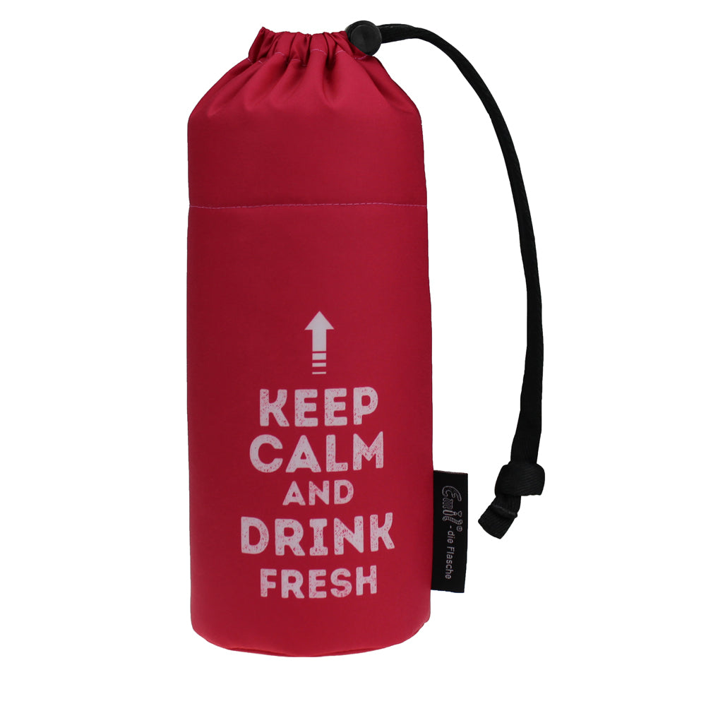 Emil Flaschenbeutel (Ersatzhülle) aus Polyester für Emil die Flasche 600 ml im Design Keep Calm