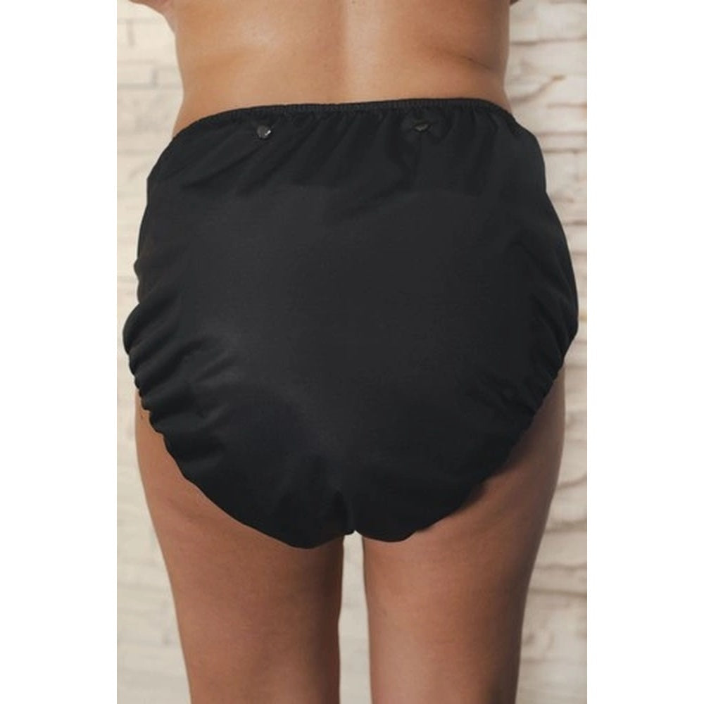 Pupus - Wiederverwendbare Stoffwindel für Erwachsene (mit Saugeinlage) - Schwarz