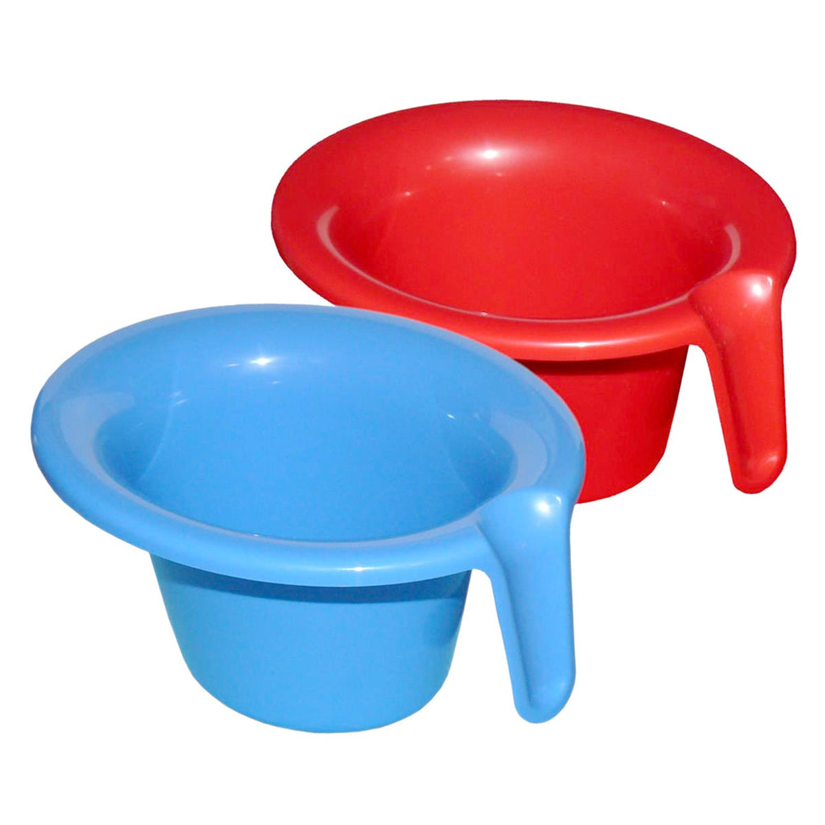 Kabea Abhato Abhaltetöpfchen mit Griff in Blau und Rot, Windelfrei-Töpfchen für Babys
