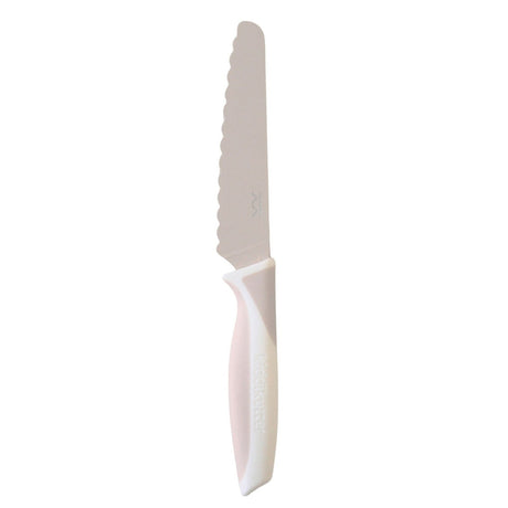 KiddiKutter V2.0 Kindermesser in Cream (cremeweiß) mit Wellenschliff, Messer für Kinder