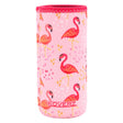 Koverz Isolierhülle aus Neopren für 800-ml-Flaschen im Design Pink Flamingos, Ansicht von vorn