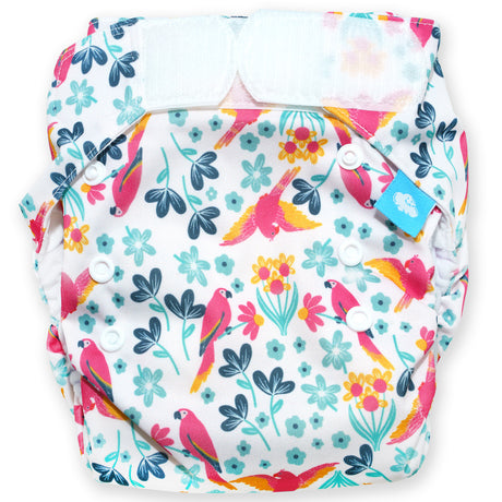 Little Clouds SuperCloud All-in-One-Windel im Design Papageien mit Klettverschluss – Variantenbild