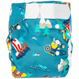 Little Clouds SuperCloud All-in-One-Windel im Design Wikinger von vorn mit Klettverschluss