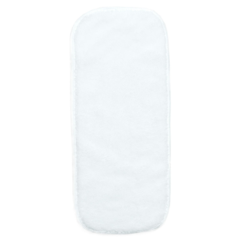 Einzelner weißer Little Clouds Fleece Liner von oben – waschbares Windelvlies für Stoffwindeln