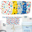 Little Clouds Stoffwindel-Komplettpaket One Size: Überhosen in mehreren Designs, Mullwindeln, Prefolds, Wetbag und Zubehör