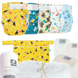 Little Clouds SuperCloud AIO-Windeln in mehreren Designs mit Wetbag und Zubehör – Beispiel für den Paketinhalt