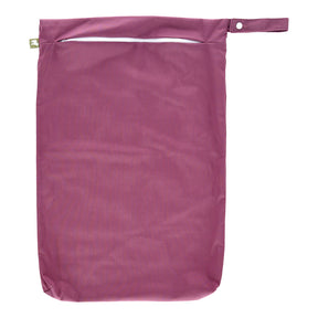 Little Lamb Hanging Nappy Pail XL im Design Aubergine (Dunkelviolett), von vorn mit Reißverschluss und Schlaufe