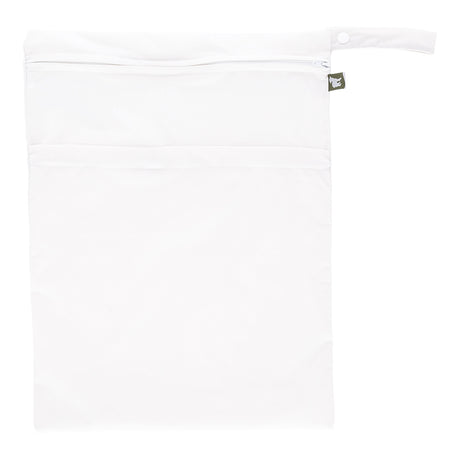 Little Lamb Nasstasche Größe L im Design White (Weiß), von vorn mit Trockenfach und Schlaufe