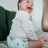 Little Lamb - Überhose (Stretchy PUL-Wrap) - One Size für Babys 9 bis ca. 17 kg