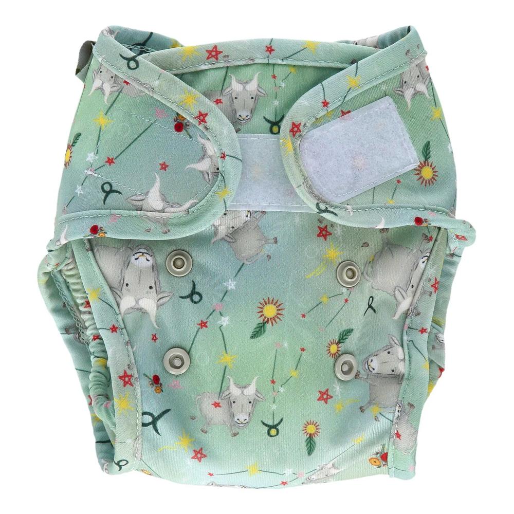 Little Lamb - Überhose (Stretchy PUL-Wrap) - Newborn für Neugeborene 3 bis ca. 9 kg