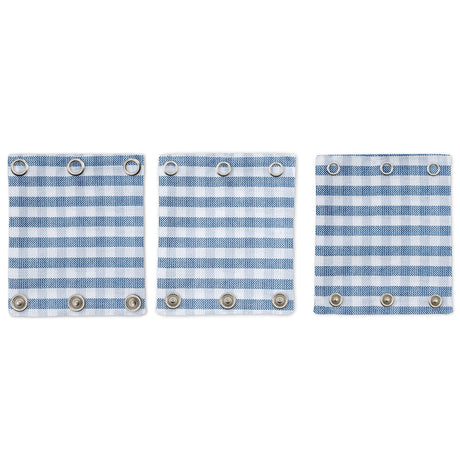 Milchmädchen Bodyverlängerung (Bodyerweiterung) 3er-Set in 3 Druckknopfgrößen im Design Bavaria (kariert)