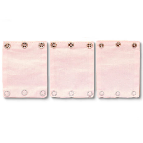 Milchmädchen Bodyverlängerung (Bodyerweiterung) 3er-Set in 3 Druckknopfgrößen im Design Rosa