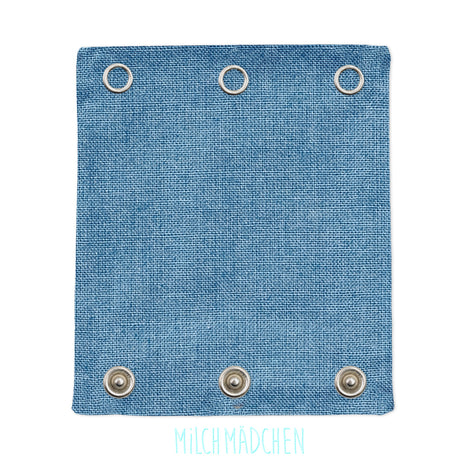 Milchmädchen Bodyverlängerung (Bodyerweiterung) einzeln im Design Blau – Größe 1 (Druckknopf Ø 7,7 mm)