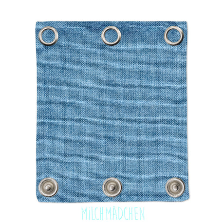 Milchmädchen Bodyverlängerung (Bodyerweiterung) einzeln im Design Blau – Größe 3 (Druckknopf Ø 9,7 mm)