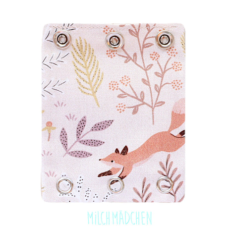 Milchmädchen Bodyverlängerung (Bodyerweiterung) einzeln im Design Fuchs Beige – Größe 2 (Druckknopf Ø 9,1 mm)