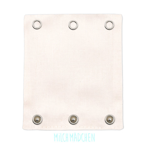 Milchmädchen Bodyverlängerung (Bodyerweiterung) einzeln im Design Natur – Größe 1 (Druckknopf Ø 7,7 mm)