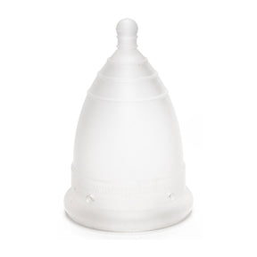 MonthlyCup Normal Menstruationstasse 22 ml in Klar, medizinisches Silikon, Ansicht von vorn