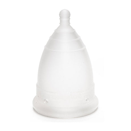 MonthlyCup Normal Menstruationstasse 22 ml in Klar, medizinisches Silikon, Ansicht von vorn