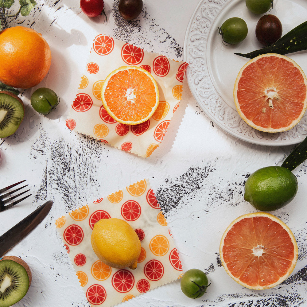 Nuts - innovative Bienenwachstücher (antibakteriell & kompostierbar) - 2 Stück