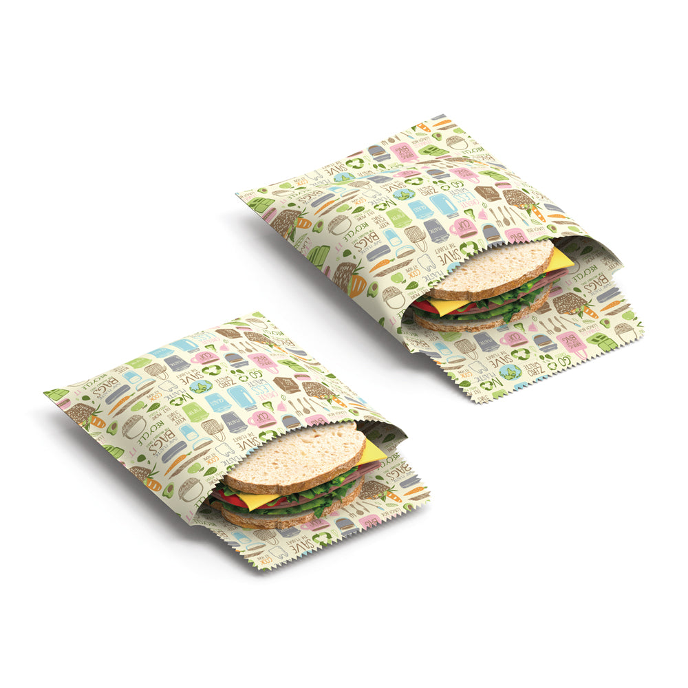Nuts - praktische Sandwich & Snack Bags (100% natürliches Bienenwachs)