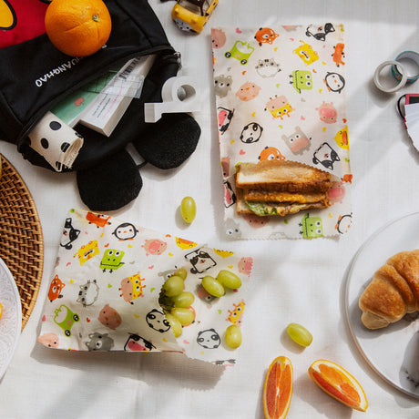 Nuts - praktische Sandwich & Snack Bags (100% natürliches Bienenwachs)