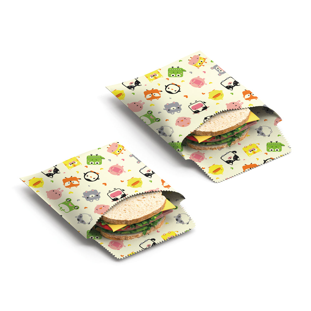 Nuts - praktische Sandwich & Snack Bags (100% natürliches Bienenwachs)