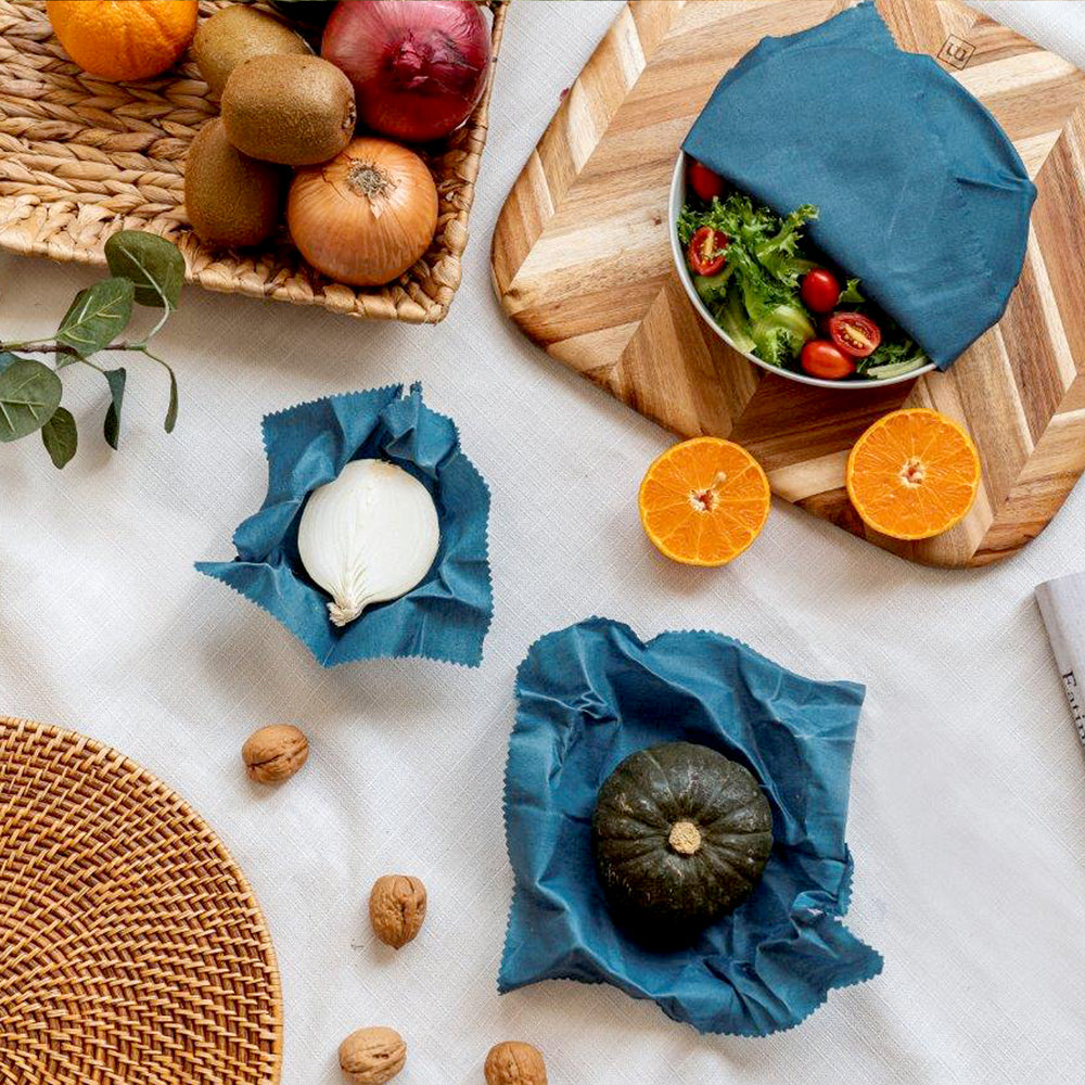 Nuts - ökologische Frischhaltefolie (100% Bienenwachs) - 3 Stück