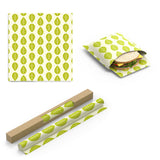 Nuts - wiederverwendbare Soja-Wachstücher (Vegan Wraps) - Grüne Blätter