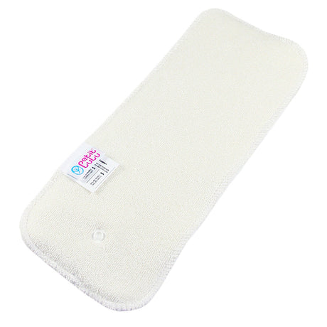 Einzelner kurzer SIO-Booster von Petit Lulu schräg liegend, Druckknopf am Ende und Markenetikett