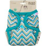 Petit Lulu SIO-Überhose mit Druckknopfleiste im Design Knitted Chevron, Strickoptik-Zickzack