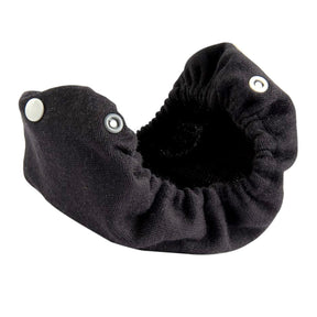Popolini EasyFree Pouch aus gewalkter Merinowolle in Anthrazit mit Druckknöpfen