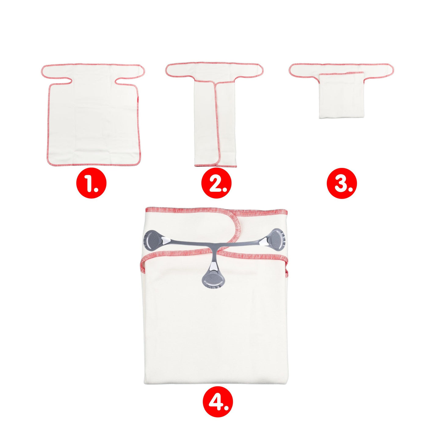 XKKO - PreFlat Organic Prefolds (Bio-Baumwolle)