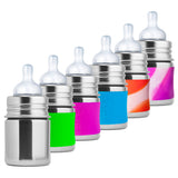 Pura Kiki Edelstahl-Trinkflasche 150 ml mit Weithalssauger – in verschiedenen Farben (Übersicht)