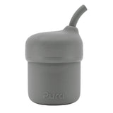 Pura My-My Strohhalmbecher 150 ml aus Silikon – im Design Slate