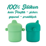 Pura My-My Trinklernbecher 150 ml aus Silikon – Grafik: 100 % Silikon, kein Plastik – Ansicht 3