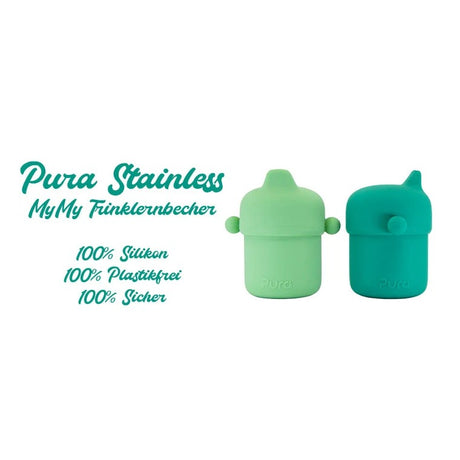 Pura My-My Trinklernbecher 150 ml aus Silikon – Grafik