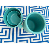 Pura My-My Trinklernbecher 150 ml aus Silikon – in Mint, geöffnet