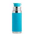 PuraSport Edelstahl-Trinkflasche 325 ml mit BigMouth-Sportaufsatz – im Design Blau