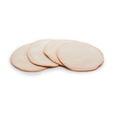 Teby Pink waschbare Abschminkpads (Reinigungspads) aus Baumwollsamt, 4 Stück