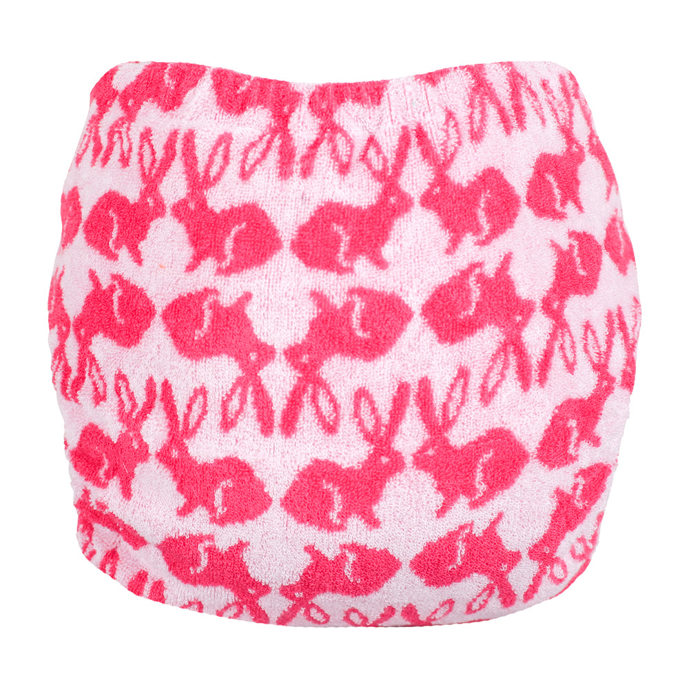 TotsBots Bamboozle Stretch Höschenwindel Newborn (2–8 kg) aus Bambusviskose im Design Bummy Wabbit, Rückseite