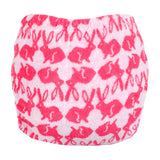 TotsBots Bamboozle Stretch Höschenwindel Newborn (2–8 kg) aus Bambusviskose im Design Bummy Wabbit, Rückseite