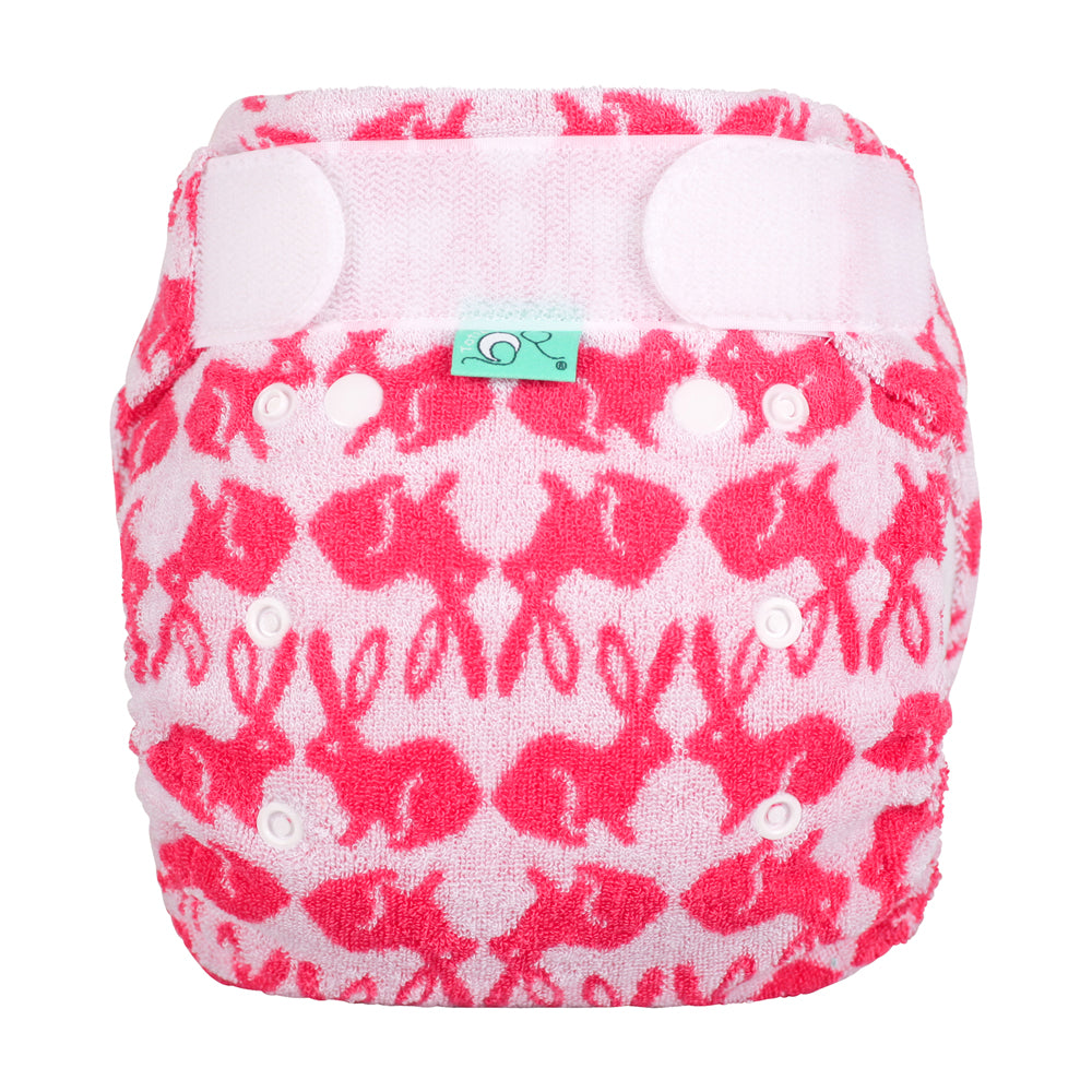 TotsBots Bamboozle Stretch Höschenwindel Newborn (2–8 kg) aus Bambusviskose im Design Bummy Wabbit