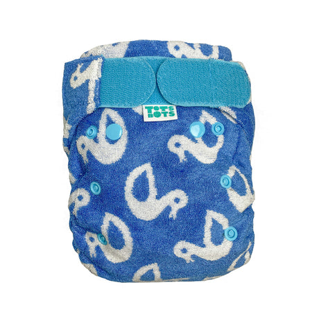 TotsBots Bamboozle Stretch Höschenwindel Newborn (2–8 kg) aus Bambusviskose im Design Lucky Duck