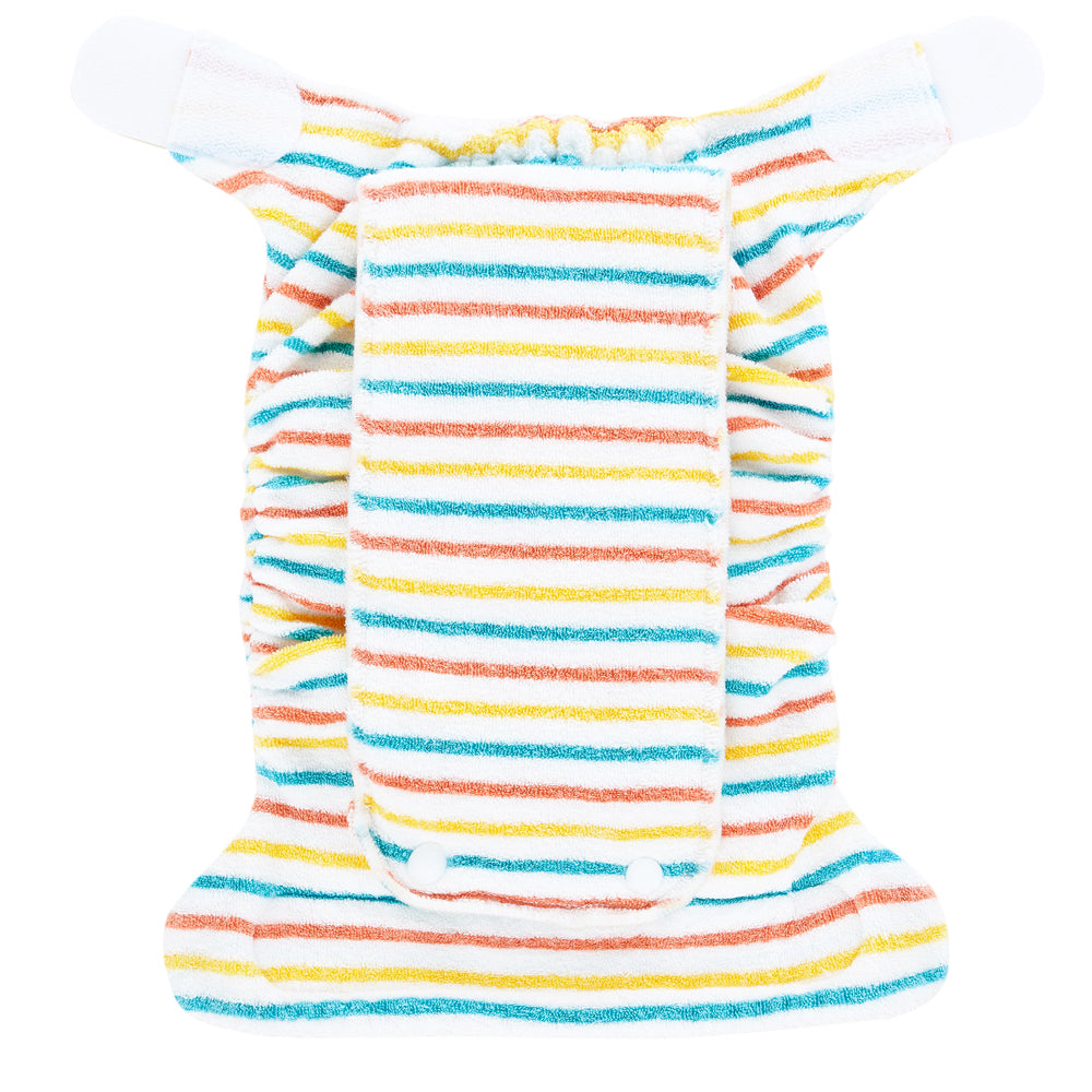 TotsBots Bamboozle Stretch Höschenwindel Newborn (2–8 kg) aus Bambusviskose im Design Stripee, Detailansicht – Ansicht 4