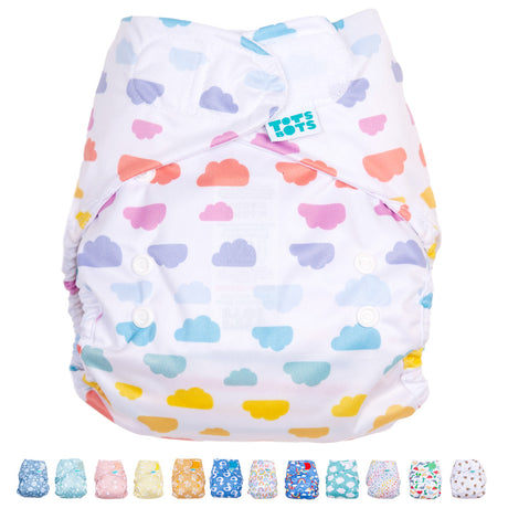 TotsBots Bamboozle Wrap (PeeNut) Überhose Newborn (2,5–8 kg) in verschiedenen Designs (Übersicht)