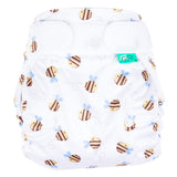TotsBots Bamboozle Wrap (PeeNut V2.0) Überhose Newborn (2,5–8 kg) im Design Buzzy Bee