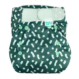 TotsBots Bamboozle Wrap (PeeNut V2.0) Überhose Newborn (2,5–8 kg) im Design Green Confetti